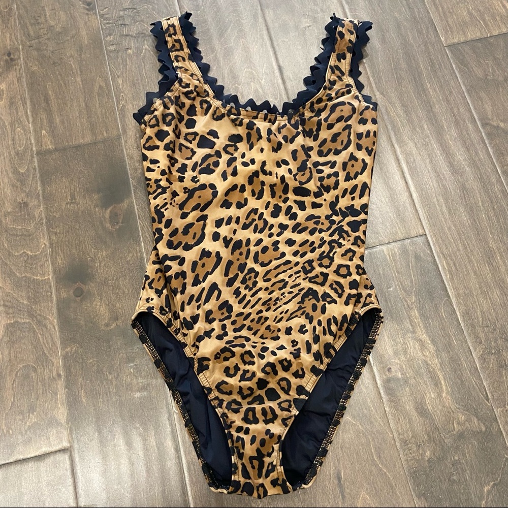 Leopard Karla Colletto One Piece Swimsuit size 12